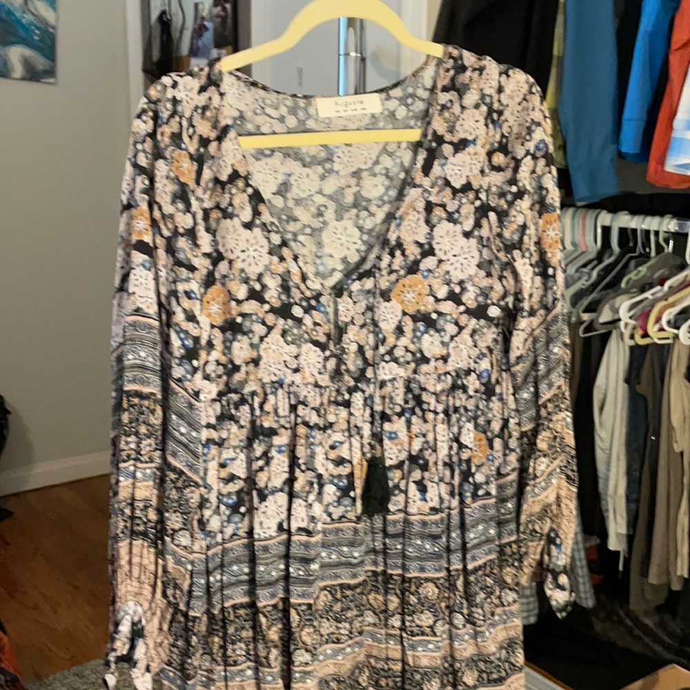 Boho free people style mini dress